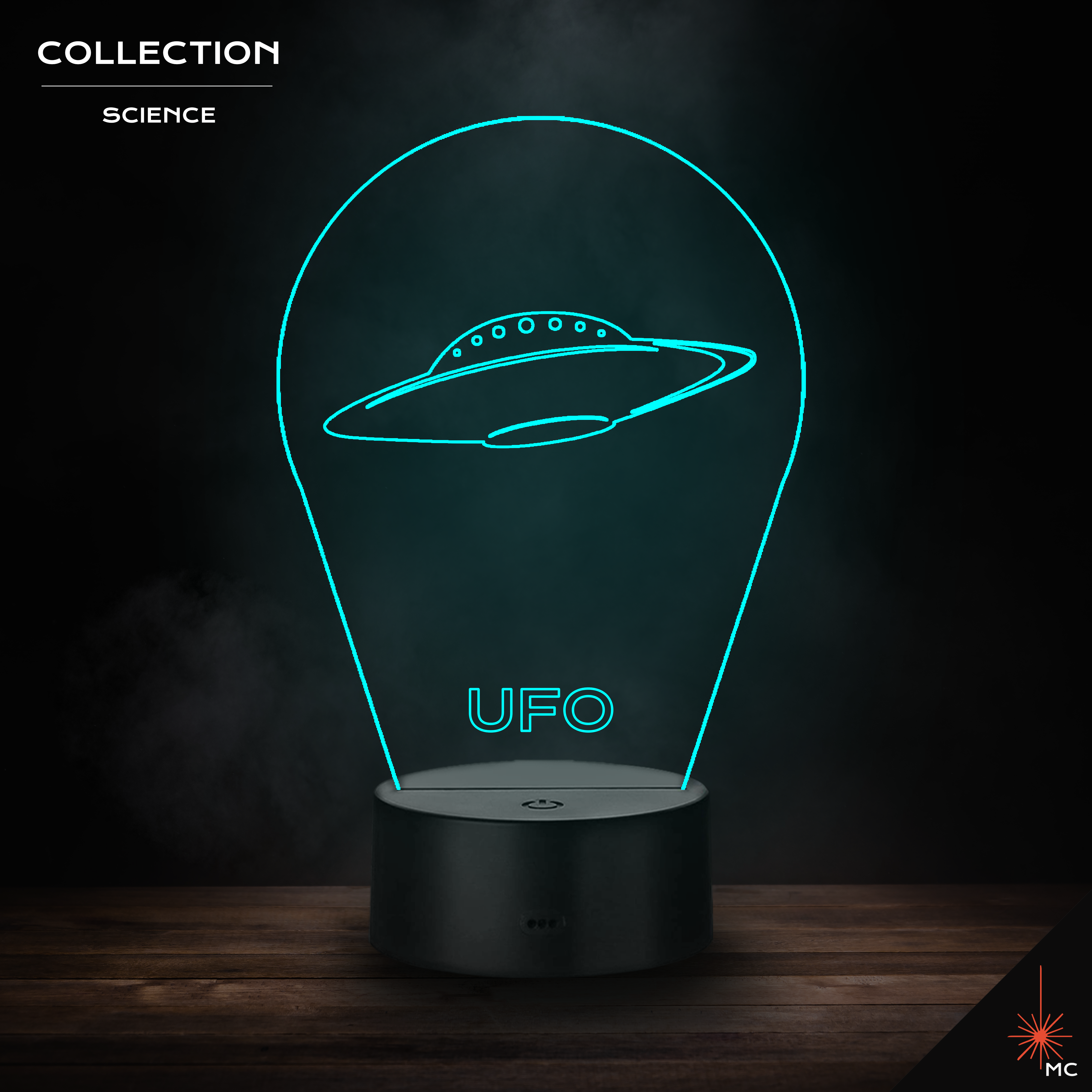 LED Lamp - Unidentified Flying Object [UFO] (Science)